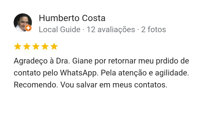 Avaliação de Advogado no Google